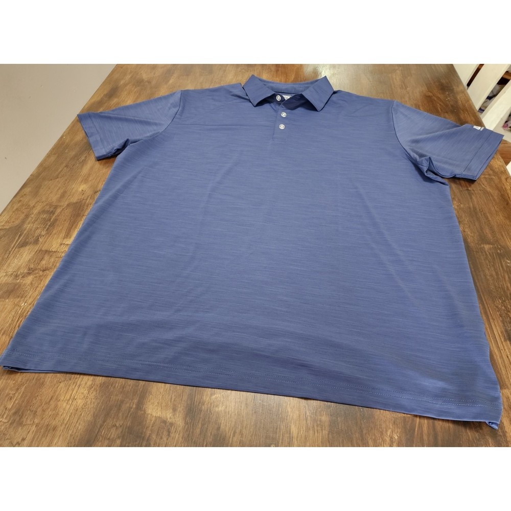 Callaway Opti-Dry Navy Blue Polo style button up Men's size XXL
